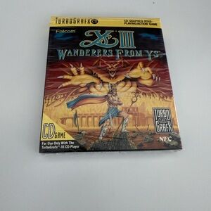 Ys III: Wanderers From Ys Complete In Box! TurboGrafx 16 CD NEC DUO Falcom Y's